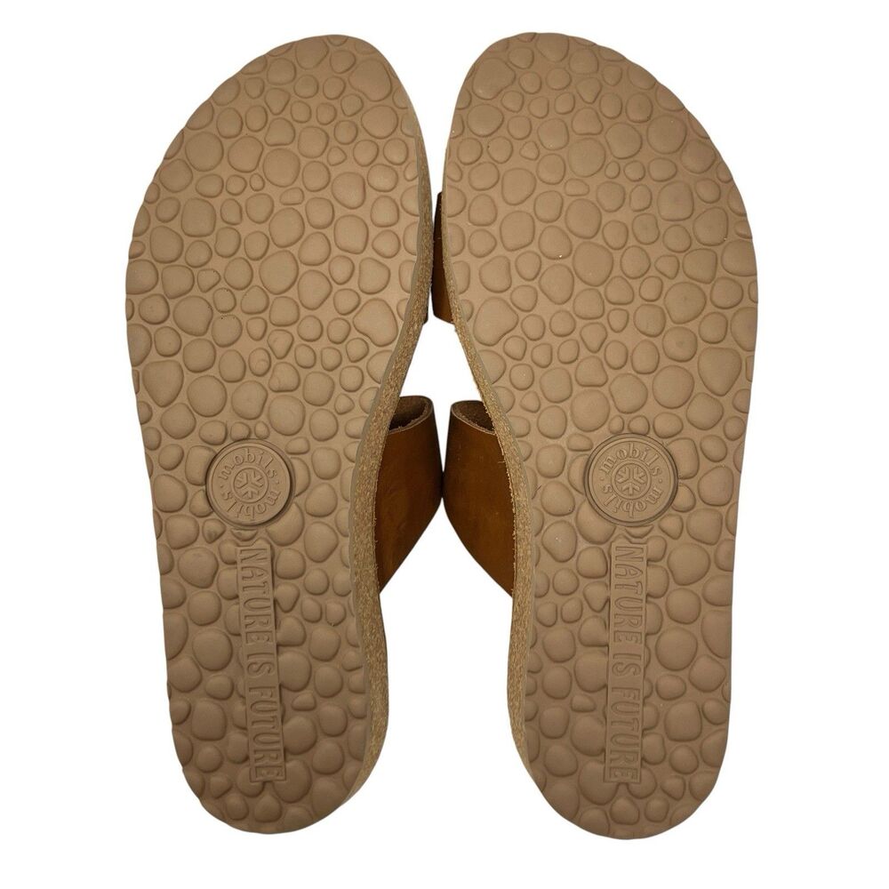 Mobil’s Leather Cork Sandals Brown Double Strap Womens 11‎ EU 41 - Picture 12 of 14
